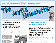 Tablet Screenshot of joyfulnoiseletter.com